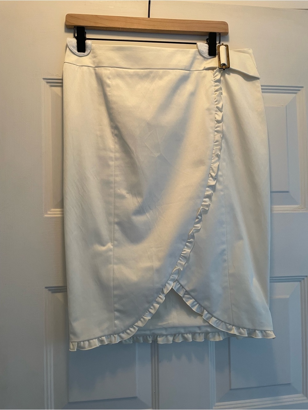 Iceberg  Luxury Italian Ruffled Soft Cotton Poplin Skirt 🤍